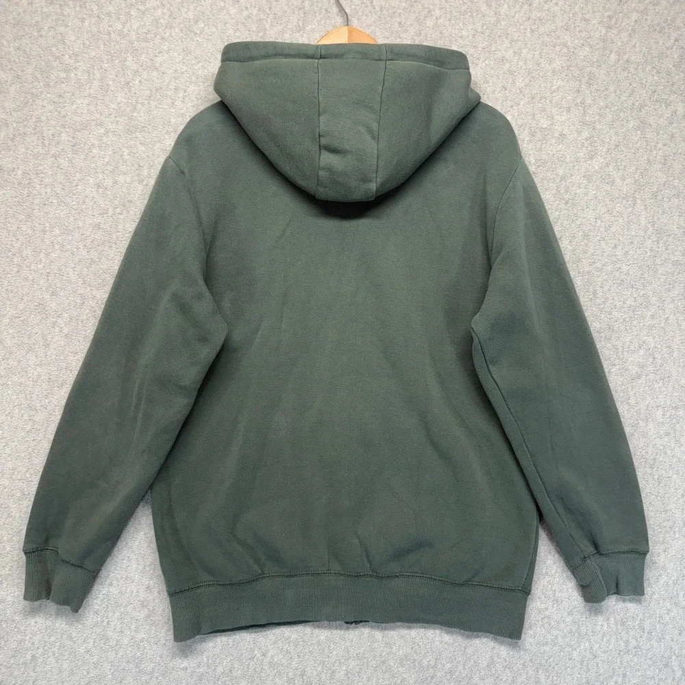 Vintage Sub Pop Records Mens Chore Jacket Olive Green Utility Workwear Size L - Picture 6 of 16